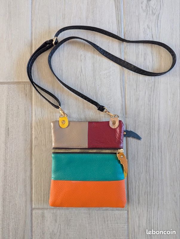Sac bandoulière en cuir (image 1)