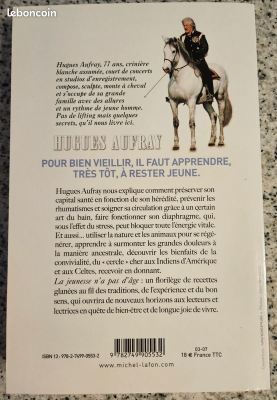La jeunesse n'a pas d'âge - Mes secrets de forme - Livre de Hugues Aufray (image 2)