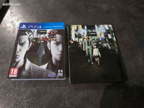 Yakuza Kiwami Steelbook Edition PS4 PS5 Jeu Complet FR Comme Neuf