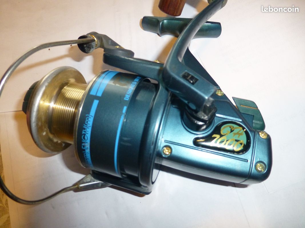Moulinet De Pêche Ancien Daiwa 7500 - Fabriqué Au Japon - Marron - Occasion