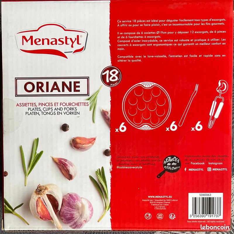 Service À Escargots De 18 Pièces - 5040063 - 6 Assiettes À