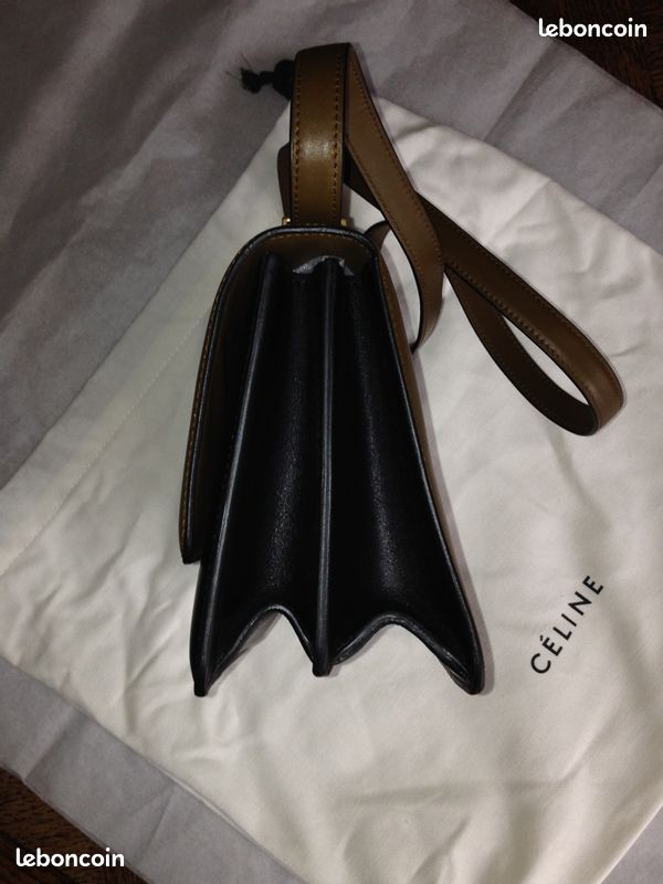 Sac à main bicolore CELINE Casebag neuf (image 2)