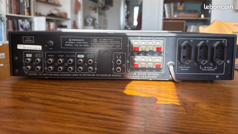 Amplificateur Hi-Fi vintage Pioneer SA-520 – Blue Line (image 4)
