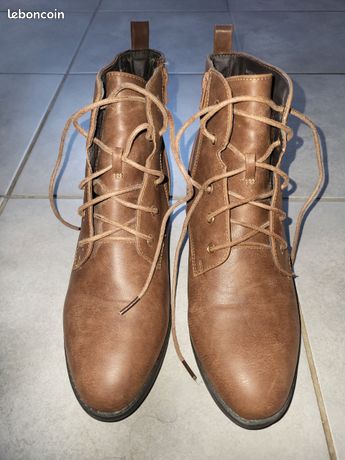 Bottes De Randonnée Vintage Tecnica En Cuir Marron - Taille US 6 (M) - Lacets - Italie - Occasion Très Bon état