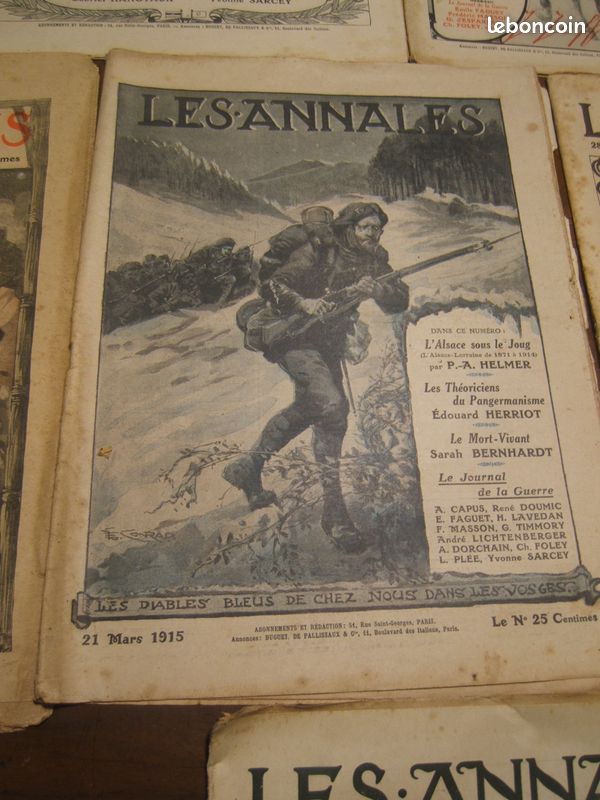 9 revues LES ANNALES de 1915 (image 6)