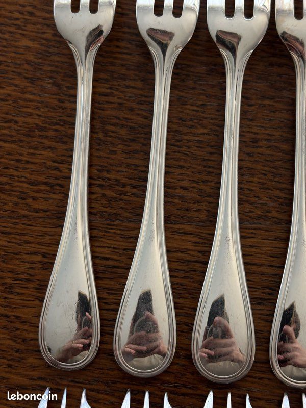 12 fourchettes à gâteau Christofle Albi (image 6)