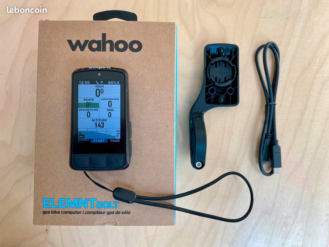 Compteur GPS Wahoo Elemnt Bolt V3 Neuf - Modèle Roam V2 - Avec Chargeur - UPC 850010131481