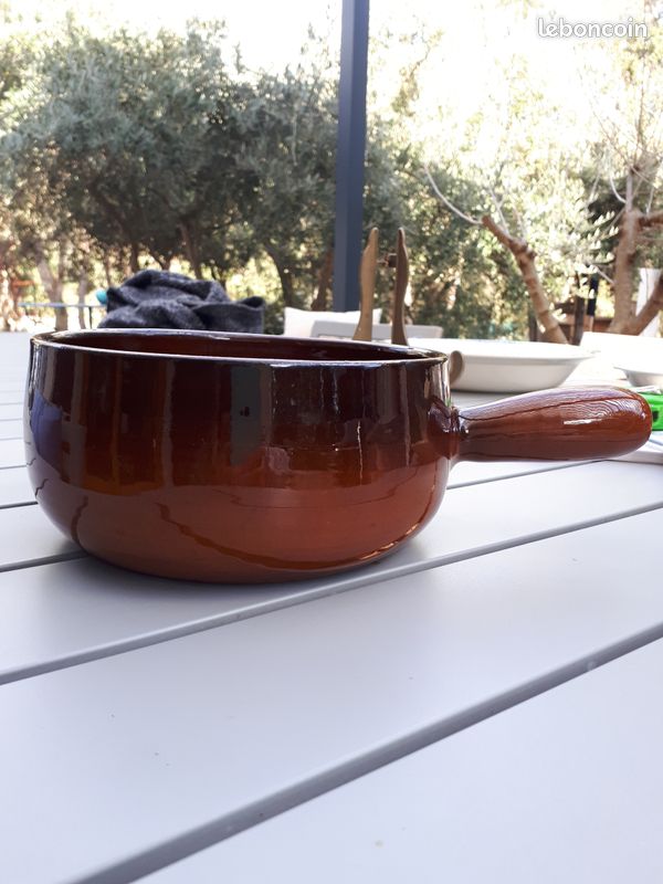 Marmite/casserole/poelon terre vernissée VALLAURIS (image 4)