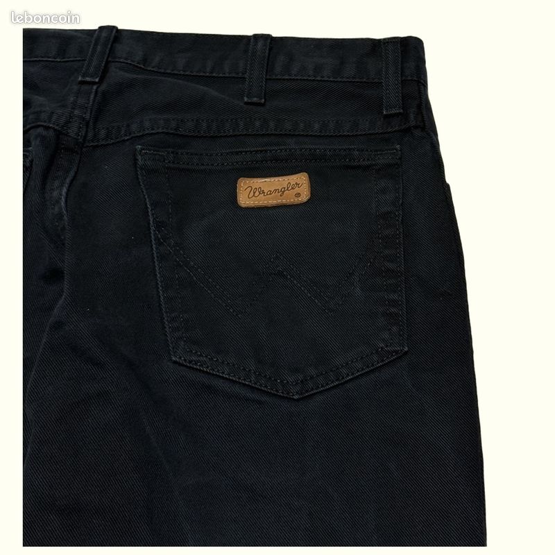 Jeans Homme Wrangler W34 L30 Noir Coton Bon état Regular Normal Uni Taille (image 5)