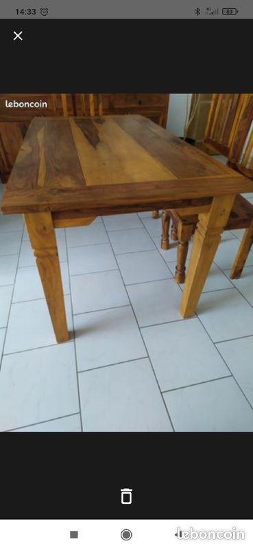 Table de salle à manger avec chaises (image 3)