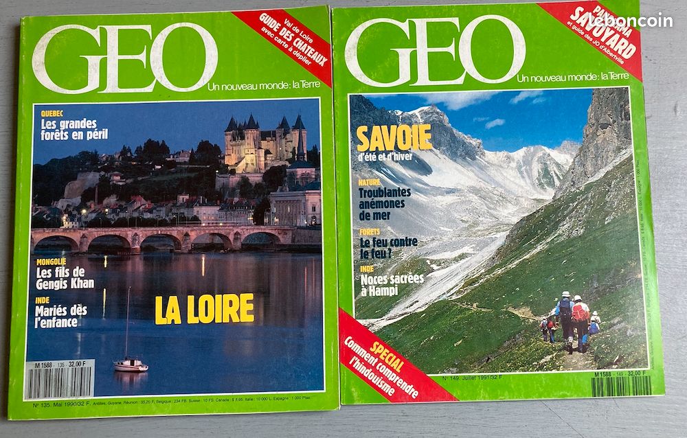 VOYAGER en FRANCE : 10 revues (Géo-Détours en France) {La Loire-Savoie-la France des neiges-Parcs naturels-la Provence-la Normandie / la Gironde-Chartres-Maisons de Pays-Côte d’Opale} (image 3)