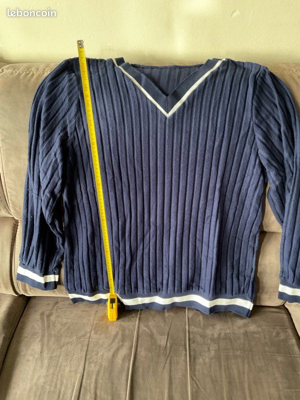 Baisse de prix: Pull femme bleu marine 3XL – Neuf – Très doux et confortable (image 3)