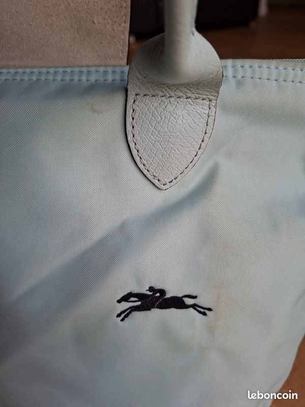 Sac cabas pliable Longchamp Bleu (image 7)