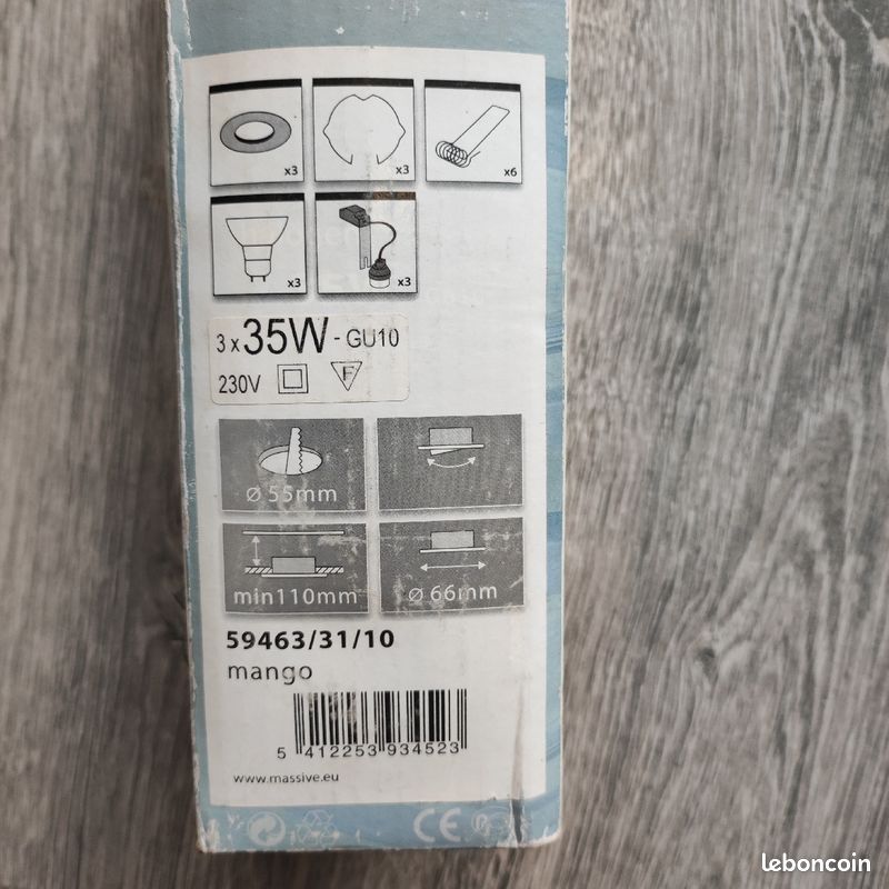 Spot encastrable orientable blanc GU10 Mini (image 4)