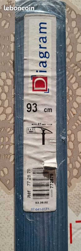 Barre de seuil bleue (Diagram - 93cm) (neuve) (image 2)