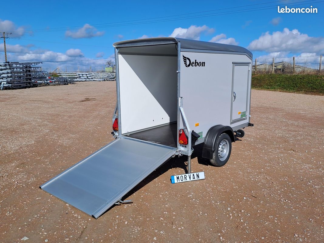 Remorque fourgon DEBON C255 ALU 1300kg (image 4)