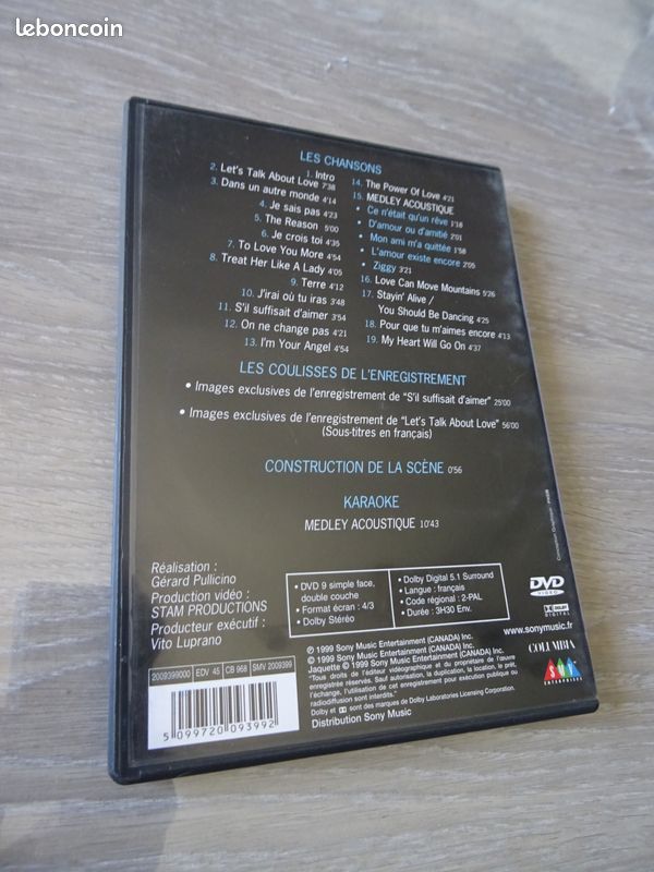 Dvd Céline Dion Au cœur du Stade (image 2)