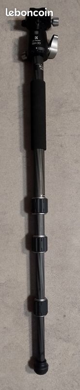 Trépied carbone professionnel K&F Concept 172cm + Rotule métal BH-30 (image 5)