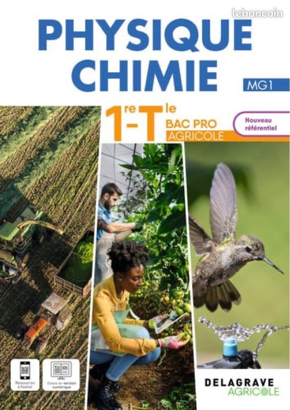 Physique chimie 1 et T BAC PRO AGRICOLE (image 1)