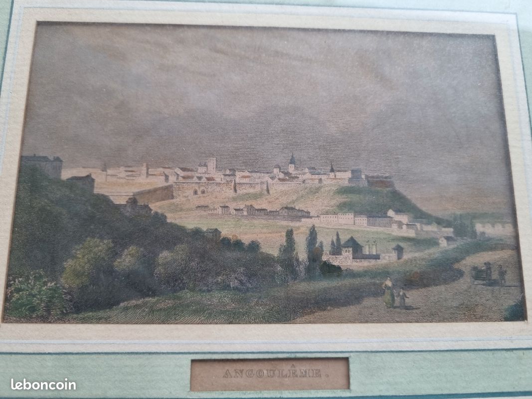 Tableaux gravures La Rochelle, Angoulême, Saintes et Rochefoucauld (image 4)