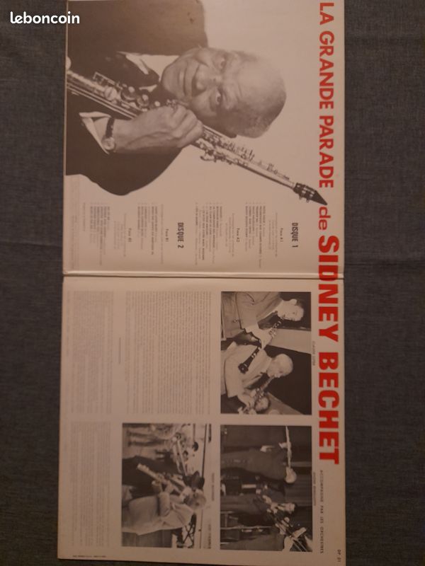 DOUBLE DISQUE VINYLE 33 Tours La Grande Parade De Sidney Bechet, Vogue – DP. 01, France, 1973 (image 3)
