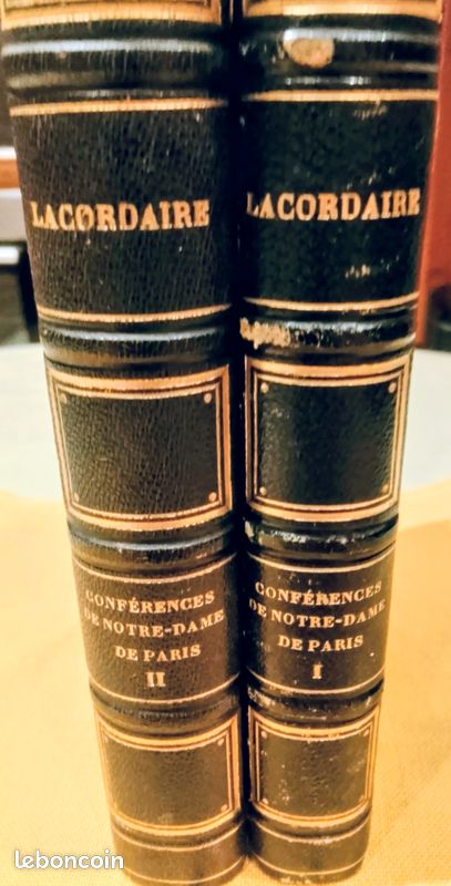 2 Tomes de Lacordaire .Titre les conferences de Notre Dame de Paris r (image 1)
