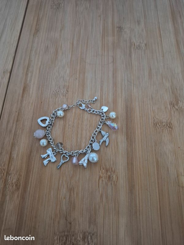 Bracelet Cerises Vintage Réglable | Breloque Zircon Cubique | Bijou Bohème Pour Sorties Et Fêtes