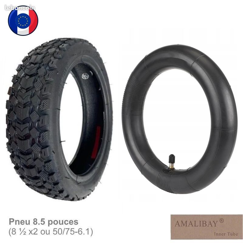 Pneu plein trottinette 8,5x2,00 point rouge - Mobilité sur La Bécanerie