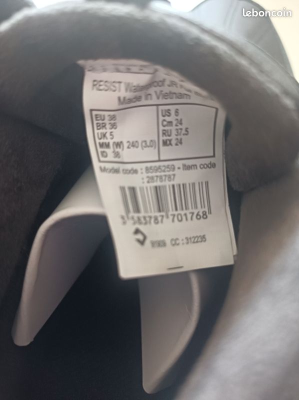 Chaussures Decathlon Newfell neuves t38 (image 5)