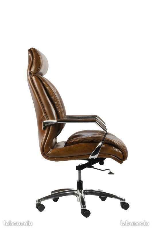 Fauteuil de bureau en cuir - Decoduweb - livraison Offerte (image 3)
