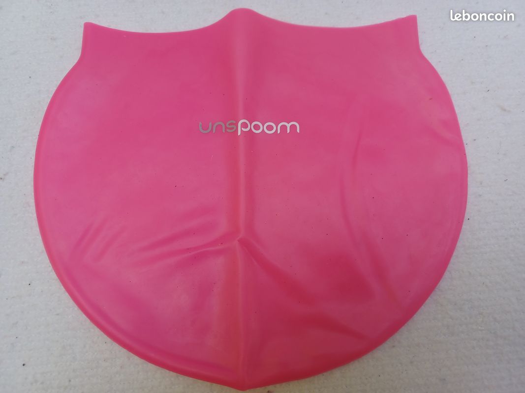 Bonnet de bain rose unspoom rose adulte neuf (image 2)