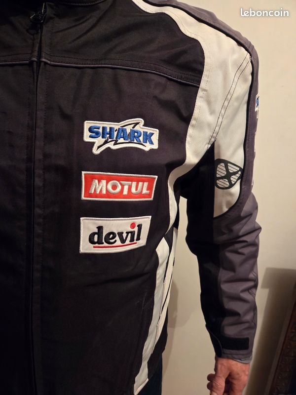 Veste Bomber Moto DOMA - Taille XS, Couleur Cobalt électrique - En Cuir, Neuve Avec étiquettes