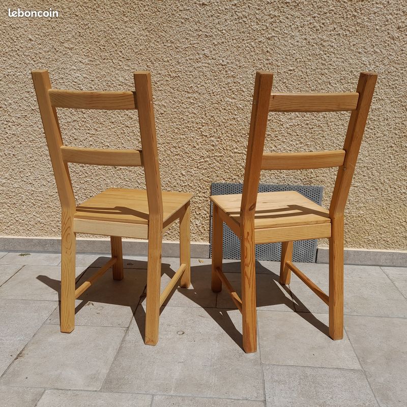 Lot de 4 chaises en pin (image 13)