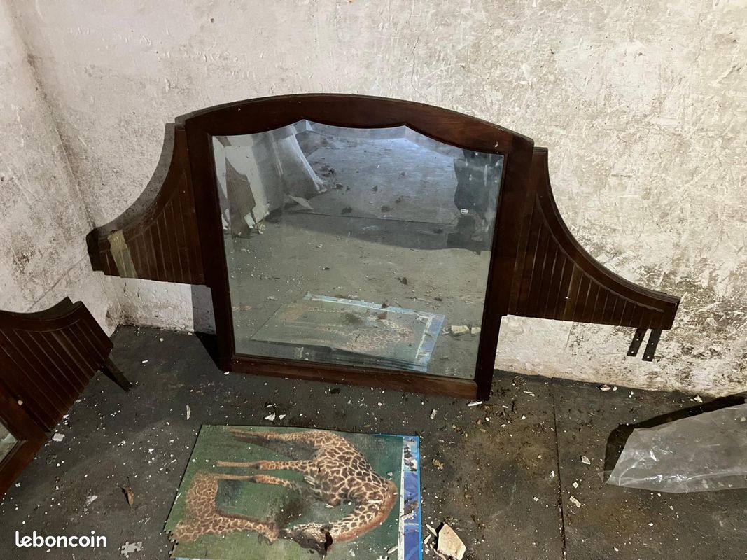 Buffet bahut avec marbre et miroirs (image 10)