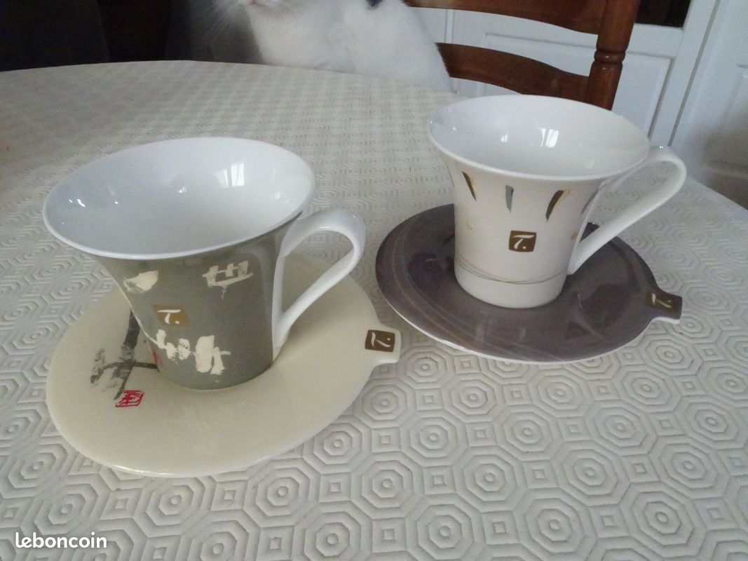 Tasses a Thé en porcelaine neuves (image 1)