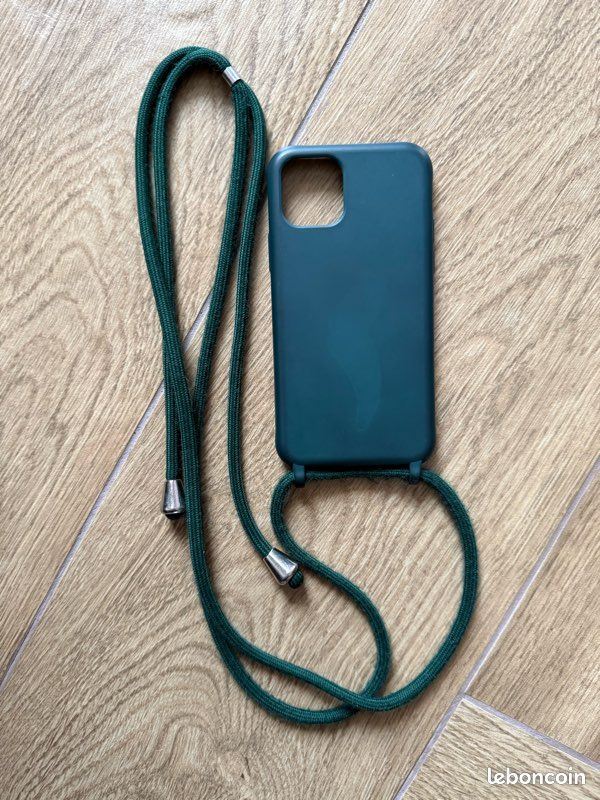 Coque verte téléphone iPhone 11 Pro (image 2)