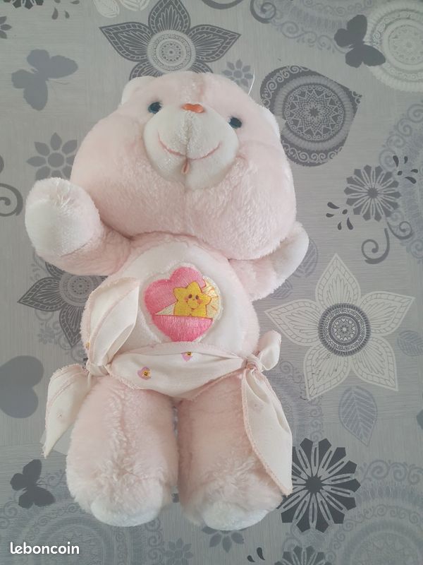 Peluche Bisounours Vintage - Rose - Ours - Années 80/90