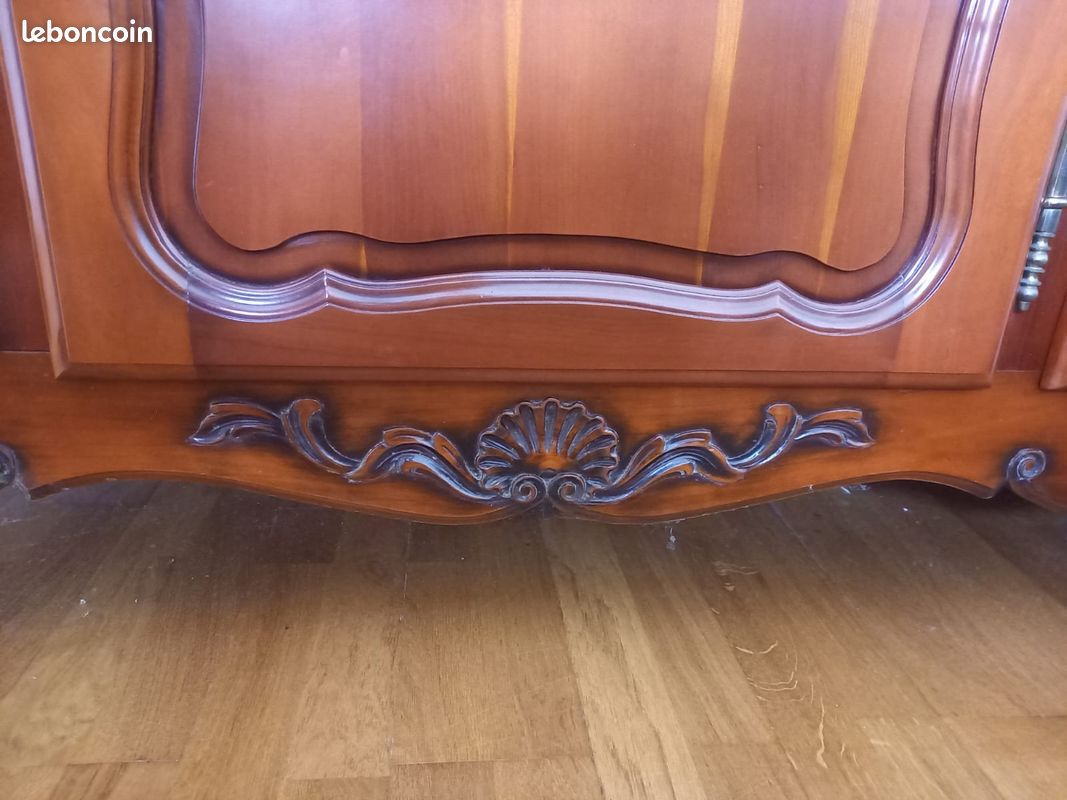 Armoire chambre vintage merisier (image 4)