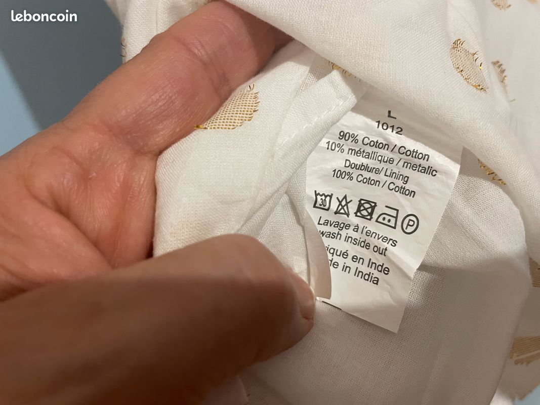 Robe Maison Jules Métallisée Crème Taille XS - Neuve Avec Étiquettes, Style A-Line