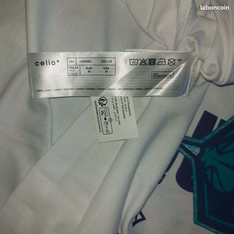 T- Shurt. Blanc NBA TM
étiquette " d'origine 100%Coton pour la
somme de 17e 🏷 (image 6)