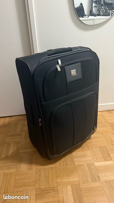 VALISE Delsey 60cm noir tissu (image 1)