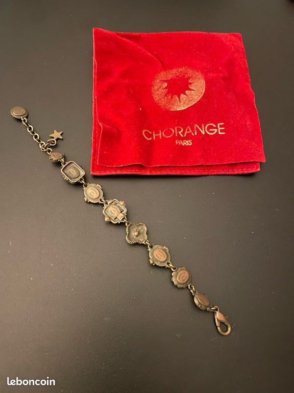Bracelet Vintage Chorange Paris - Bijou Costume Signé, Occasion