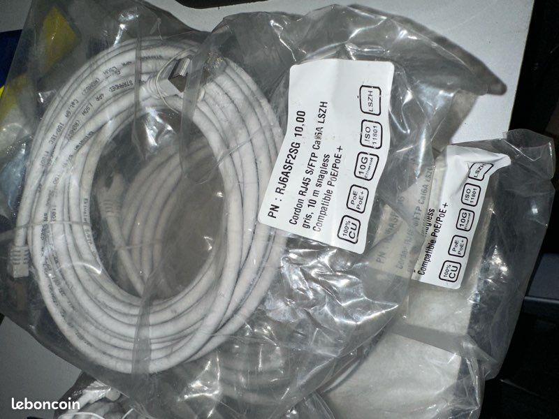 Lot câbles réseau rj45 (image 2)