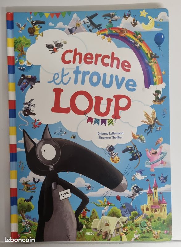 Livre cherche et trouve géant : le loup - Auzou (image 1)