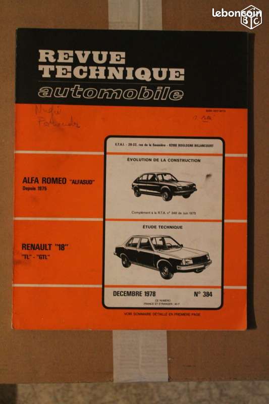 Revue Technique Automobile: Renault (image 2)