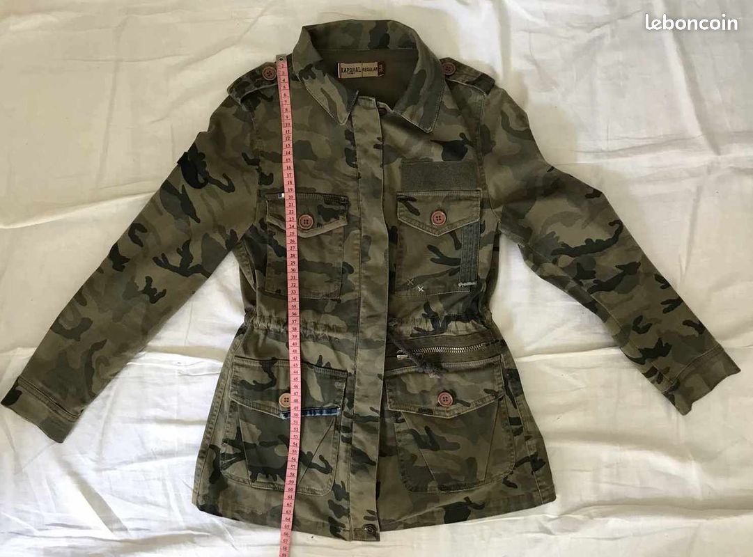 Jacket Veste Kaporal Kaki Veste Kaporal Kaki Militaire Taille XS