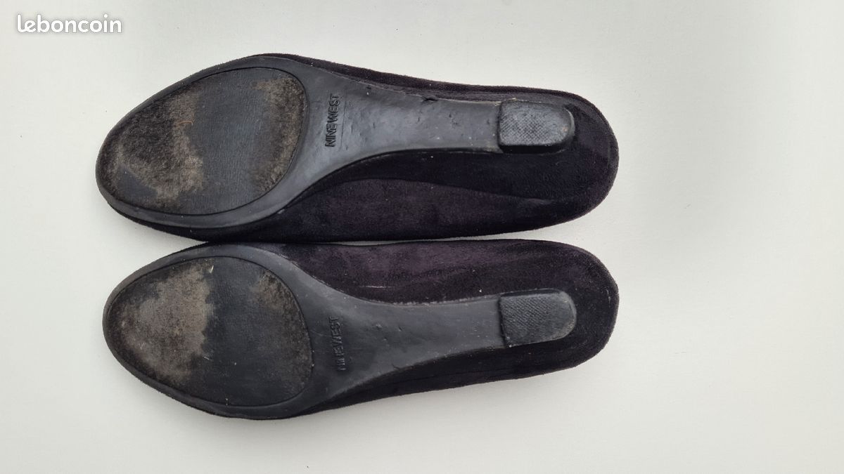 Ballerines noires petit talon 3cm (image 5)