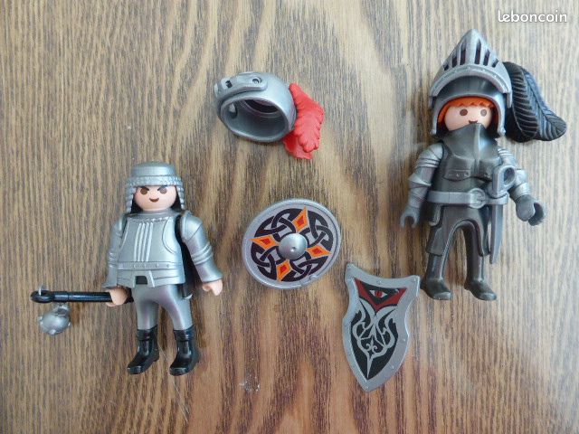Playmobil Exclusivité Quick - 2 Chevaliers Du Moyen Âge - Neufs Et Intacts