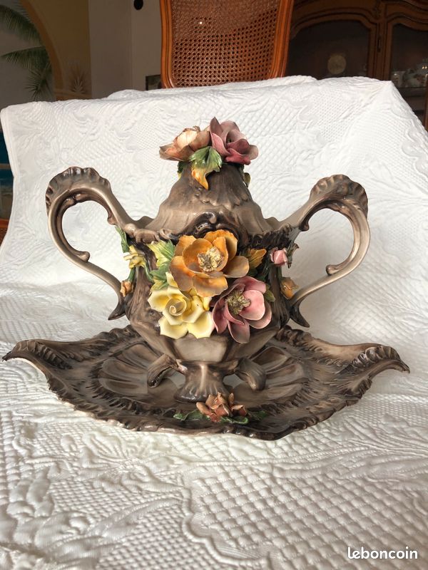 Soupière décorative Porcelaine Italienne (image 1)