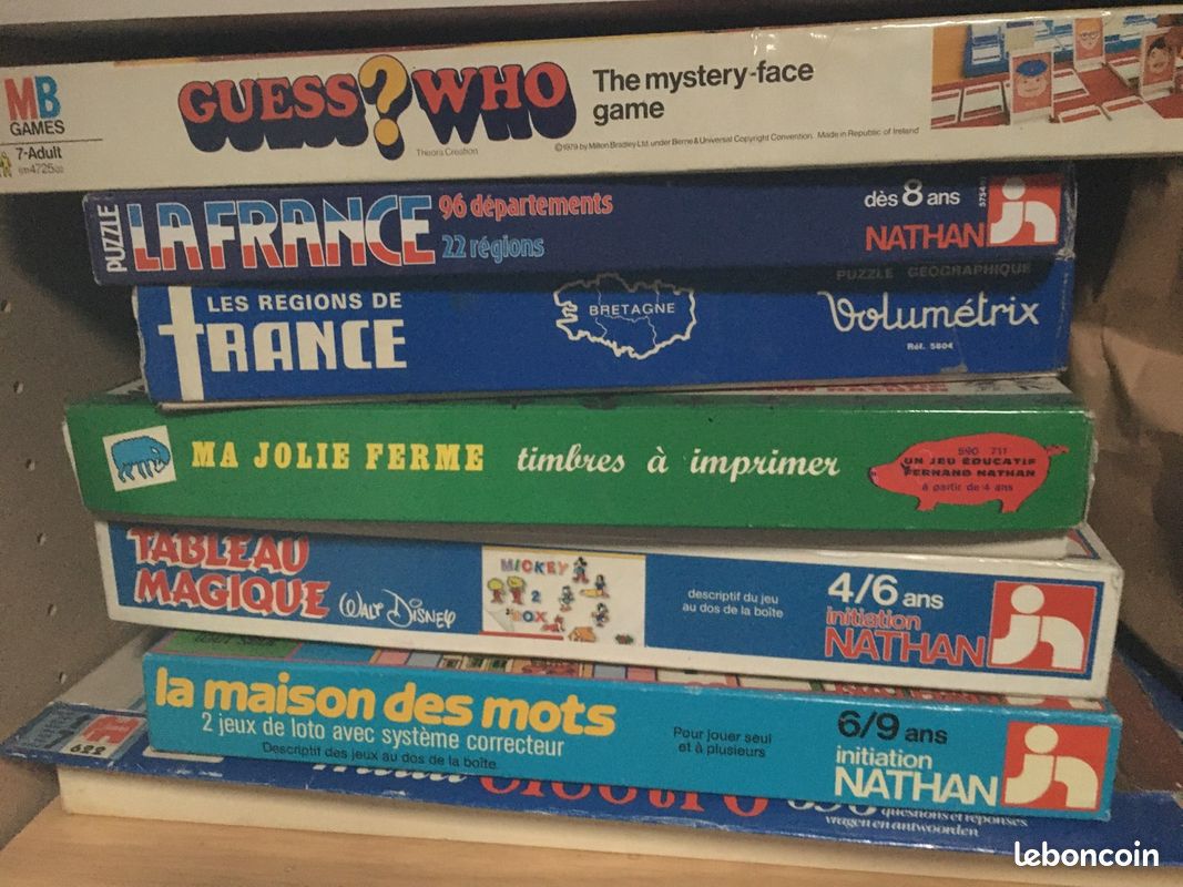 Boîtes de jeux des années 1970/1980 (image 1)